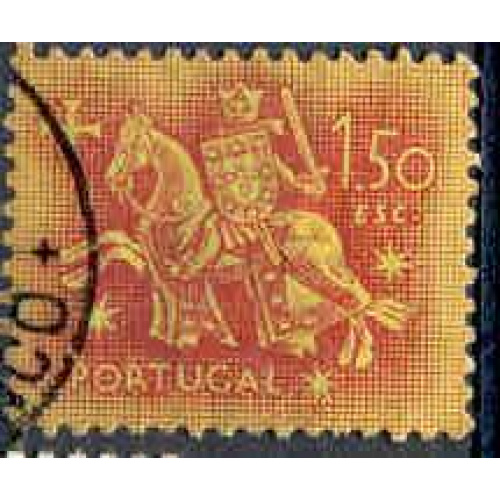 Portugal 1953 - Chevalier à cheval (du sceau du roi Denis) - YT 781 °
