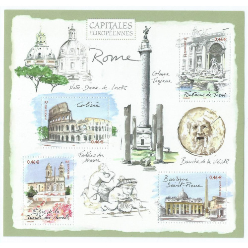 Timbre france Capitales Européennes Rome bloc neuf ** n° 53