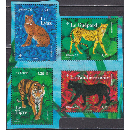 FRANCE N° 5848/51 de 2025 oblitérés rond en série complèteTTB